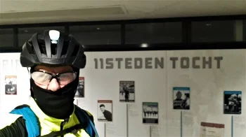 Winterfiets Elfstedentocht door Albert