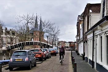 Richting de Waterpoort in Sneek Richting de Waterpoort in Sneek
