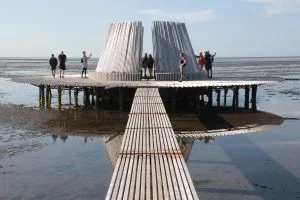Wad 'n Plaatje Foto van bijzondere steiger