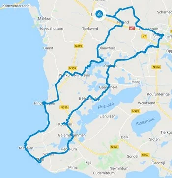 Zessteden knooppuntroute Súdwest Fryslân