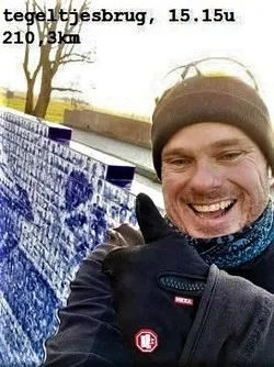Winterfiets Elfstedentocht Andre Versluys