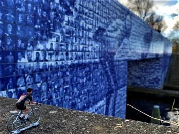 Winterfiets Elfstedentocht door Fred