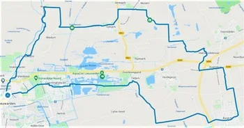 Fietsroutes Leeuwarden 26, 43, 46 en 123 km