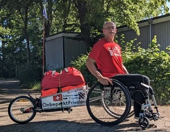 Rolstoel met aanhanger