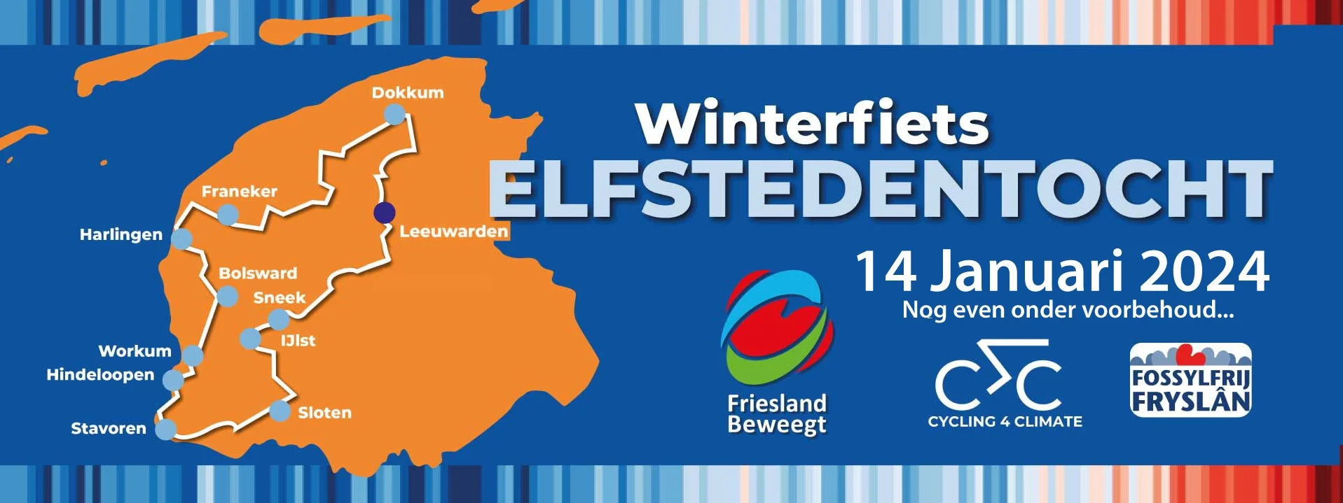 Friesland Beweegt Winterfiets Elfstedentocht