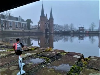 Winterfiets Elfstedentocht door Fred Winterfiets Elfstedentocht door Fred